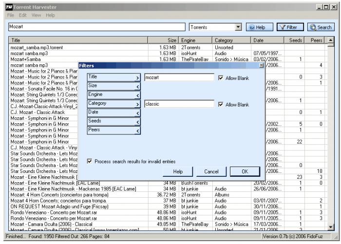 pelicula Torrent Harvester v0.7b