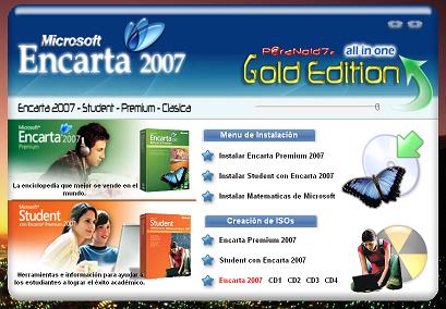 pelicula Todo En Uno Encarta 2007 Gold Edition