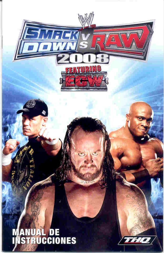 pelicula WWE .Smackdown.Vs.Raw.2008[PS2].[Spanish]