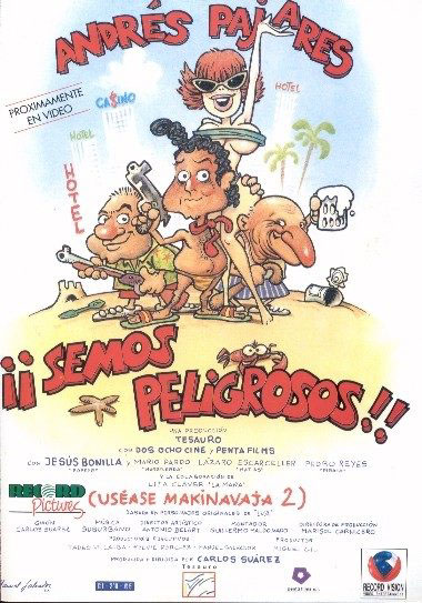 pelicula Pajares y Esteso.Semos peligrosos usease Makinavaja 2