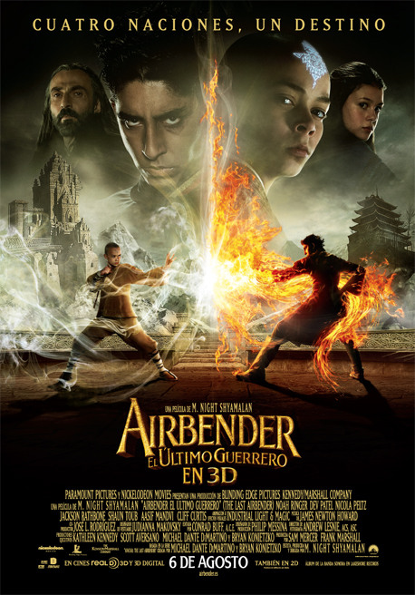 pelicula Airbender:  El Último Guerrero